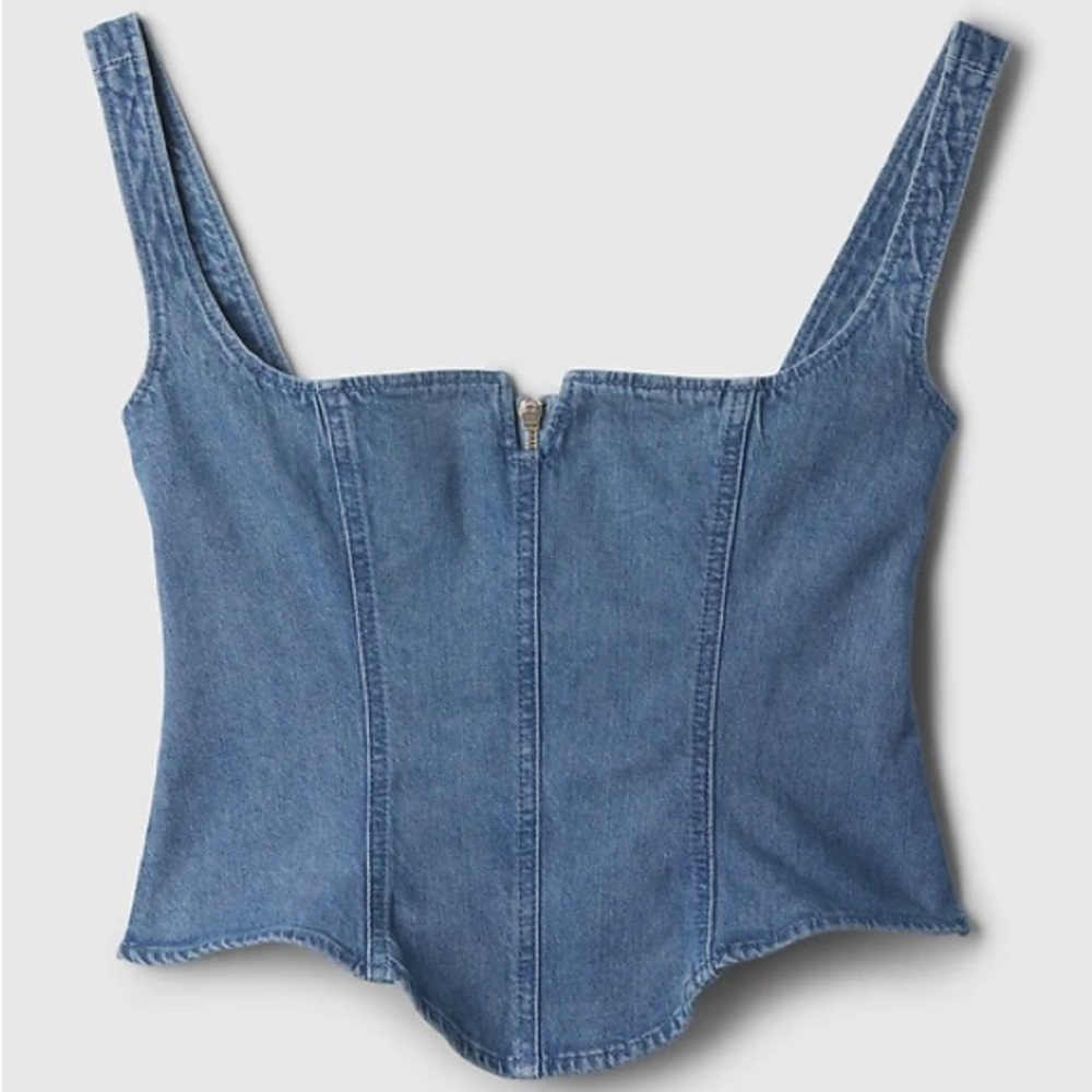 Gap Denim Corset Top